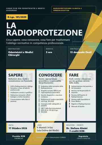CORSO LA RADIOPROTEZIONE AI SENSI DEL D.LGS. 101/2020