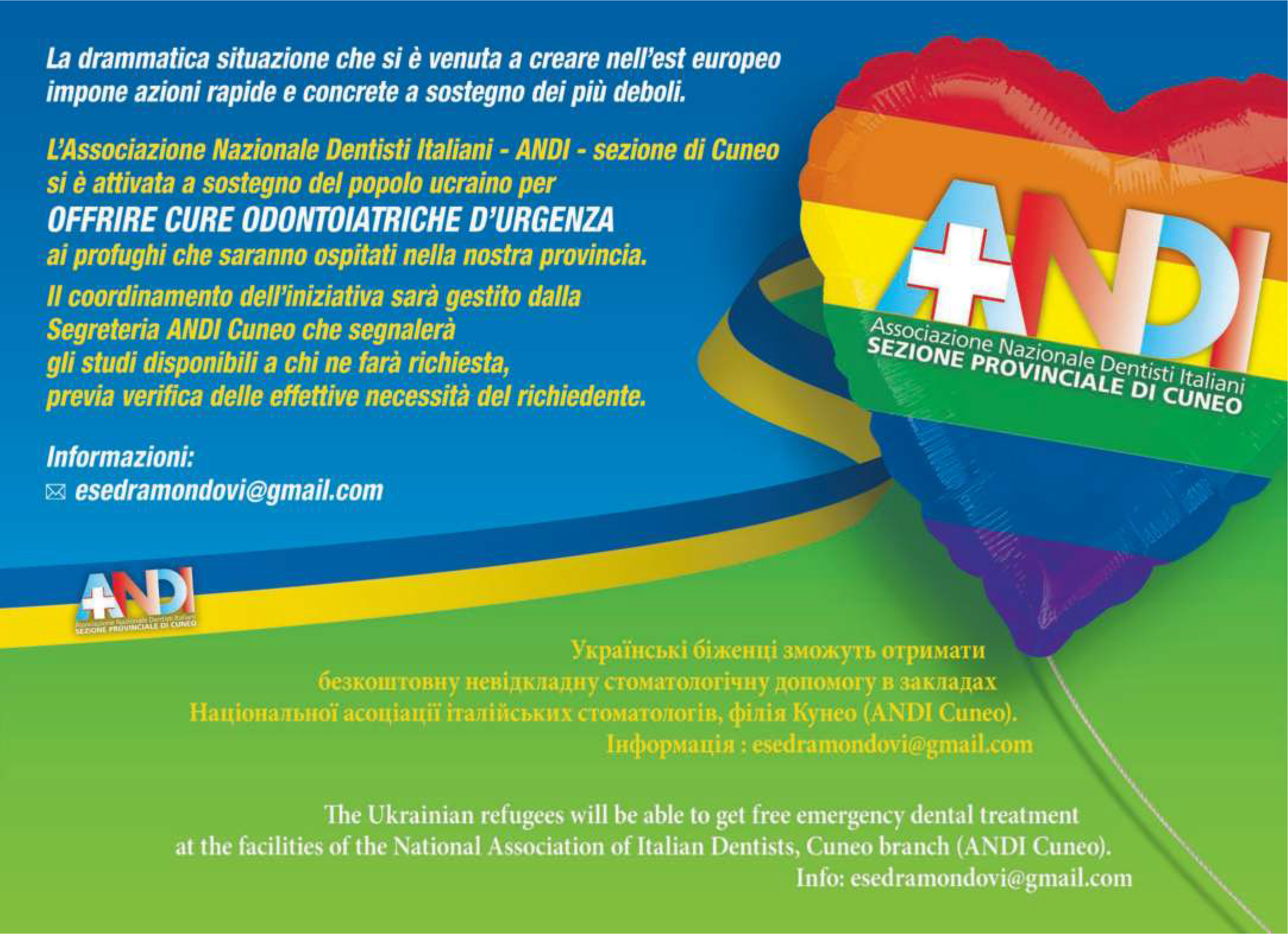 L\'ANDI PER I PROFUGHI DELL\'UCRAINA